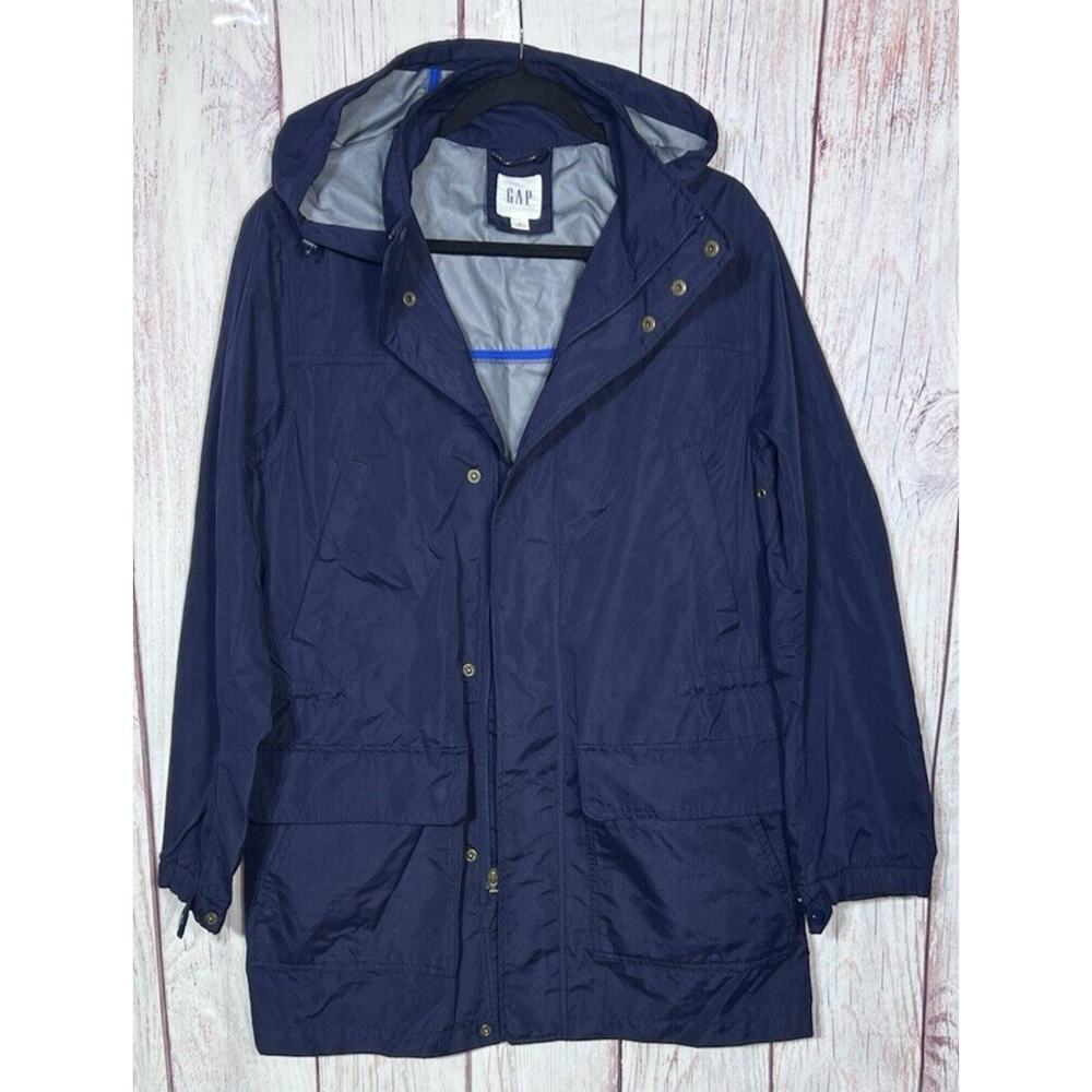 Women’s GAP Utility Cargo Jacket Navy Blue Size Large